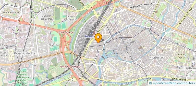 localisation de l'entreprise FONCIERES MATHIEU  STRASBOURG