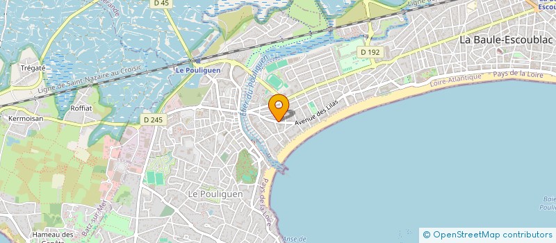 localisation de l'entreprise FONCINVEST  LA BAULE-ESCOUBLAC