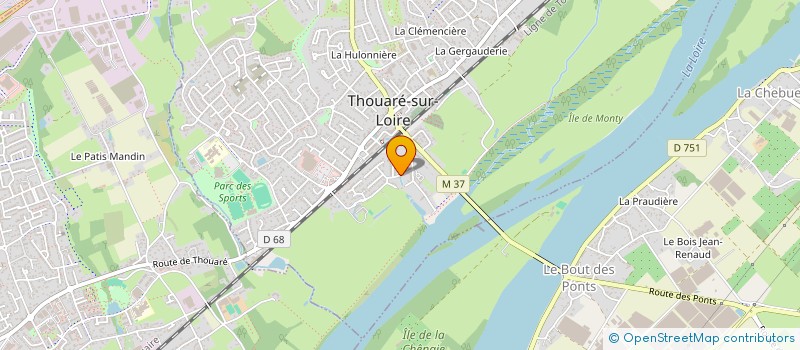 localisation de l'entreprise FONCITOUR  THOUARE-SUR-LOIRE