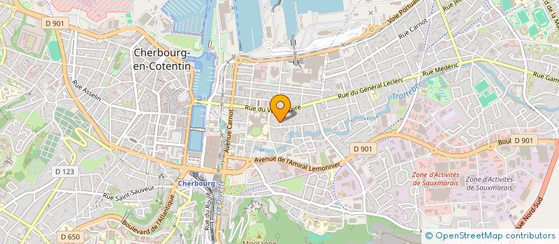 localisation de l'entreprise FOND'ACTIONS LE MARIN VOLANT à CHERBOURG-EN-COTENTIN