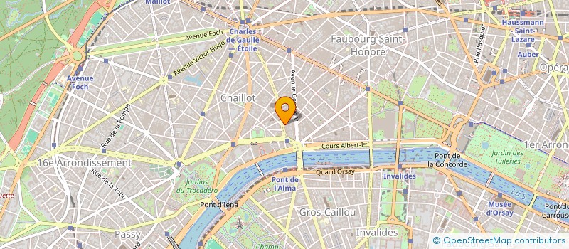 localisation de l'entreprise FOND ASSUR FORMAT PERSON CHAMBRE METIERS  PARIS