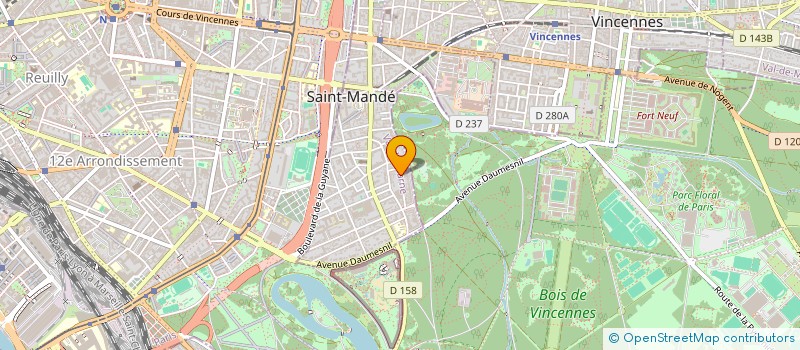 localisation de l'entreprise FOND D'AIDE POUR LES ARTS VIVANTS RESPONSABLES (FAAR) à SAINT-MANDE