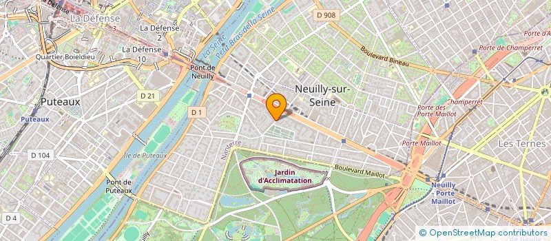 localisation de l'entreprise FOND DE DOTATION ENTREPRISE ET SOLIDARITE à NEUILLY-SUR-SEINE