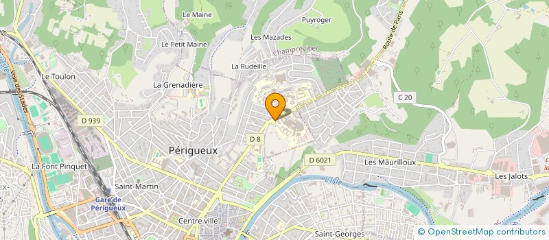 localisation de l'entreprise FOND DE DOTATION J'AIME MON HOPITAL à PERIGUEUX