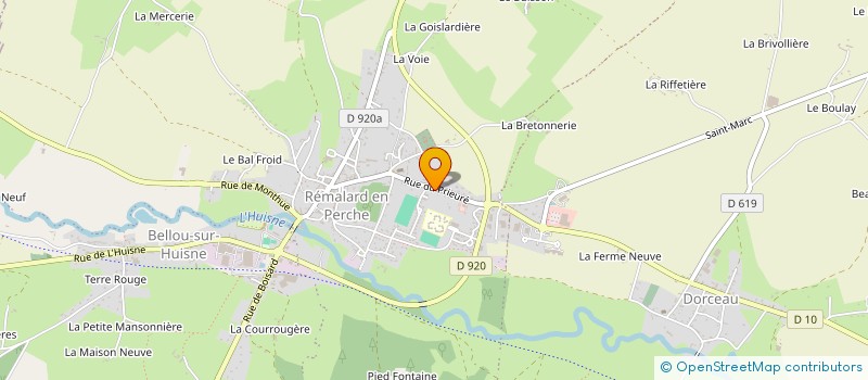 localisation de l'entreprise FOND DE DOTATION LE JARDIN DE LA PETITE ROCHELLE à REMALARD-EN-PERCHE