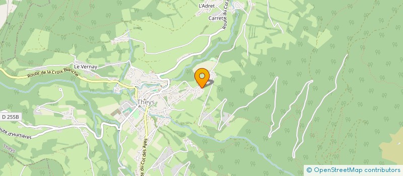 localisation de l'entreprise FOND DE FRANCE  CRETS EN BELLEDONNE