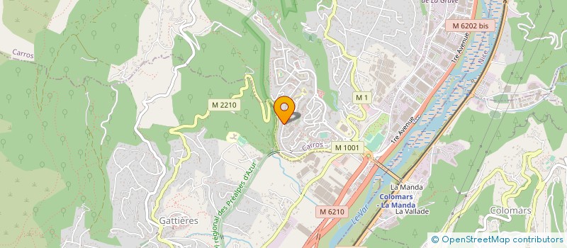 localisation de l'entreprise FOND DE POCHE CARROS à CARROS