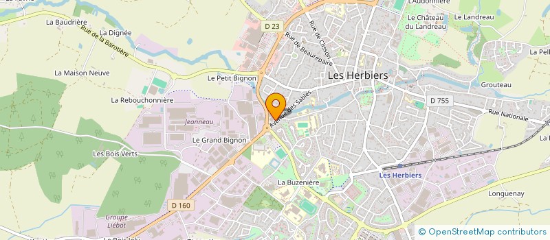 localisation de l'entreprise FOND'ETUDES LIEBOT à LES HERBIERS