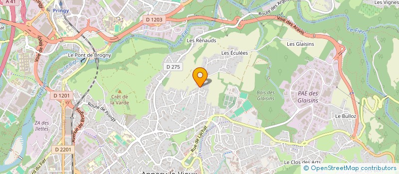 localisation de l'entreprise FOND'KICH à ANNECY