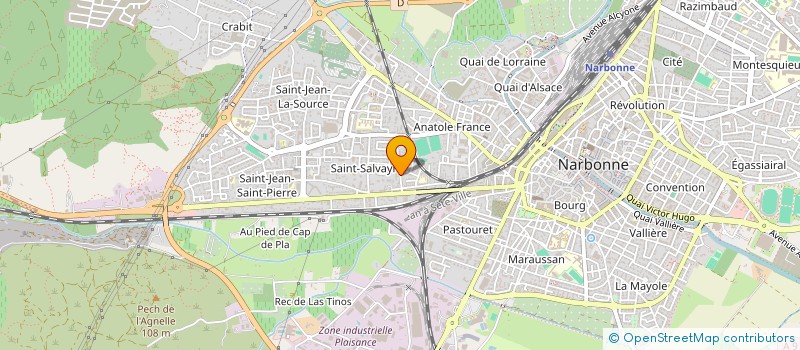 localisation de l'entreprise FONDA à NARBONNE