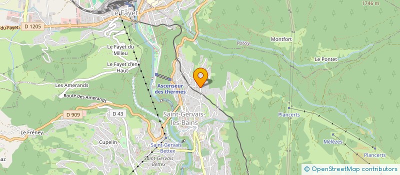 localisation de l'entreprise FONDA HEBER THERM CLIMA MT BLA  SAINT GERVAIS LES BAINS