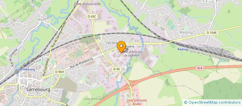 localisation de l'entreprise FONDA-PIEUX à SARREBOURG