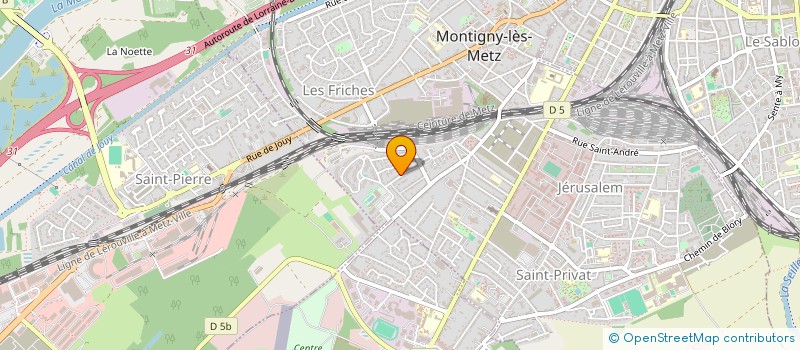 localisation de l'entreprise FONDAC IMMO à MONTIGNY-LES-METZ