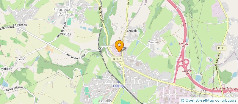 localisation de l'entreprise FONDACONSEIL à FLEURIEUX-SUR-L'ARBRESLE