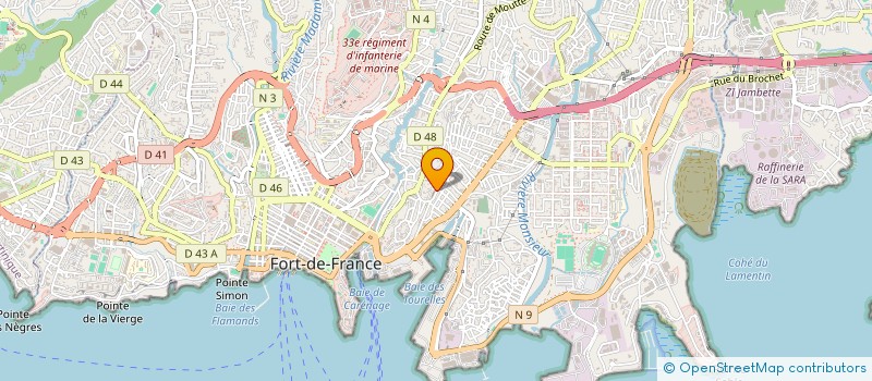 localisation de l'entreprise FONDACTIONS RIVIERE L'OR  FORT-DE-FRANCE
