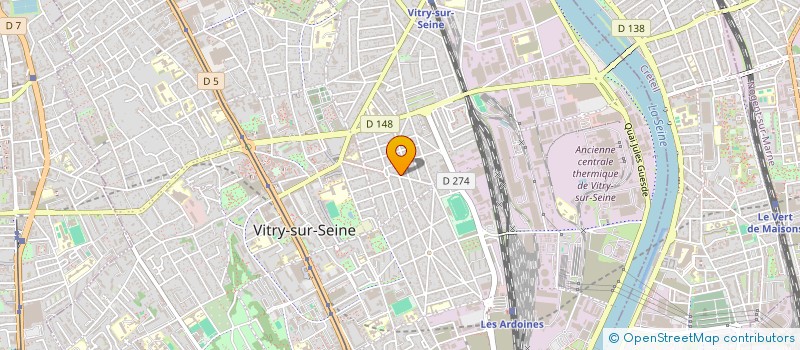 localisation de l'entreprise FONDAL'ESSENCE à VITRY-SUR-SEINE