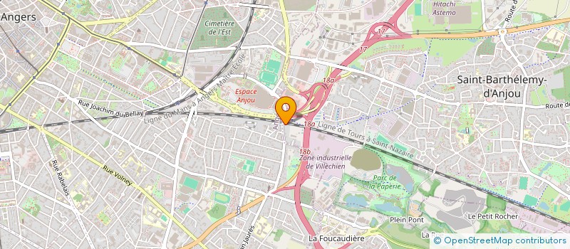 localisation de l'entreprise FONDALYS  SAINT-BARTHELEMY-D'ANJOU