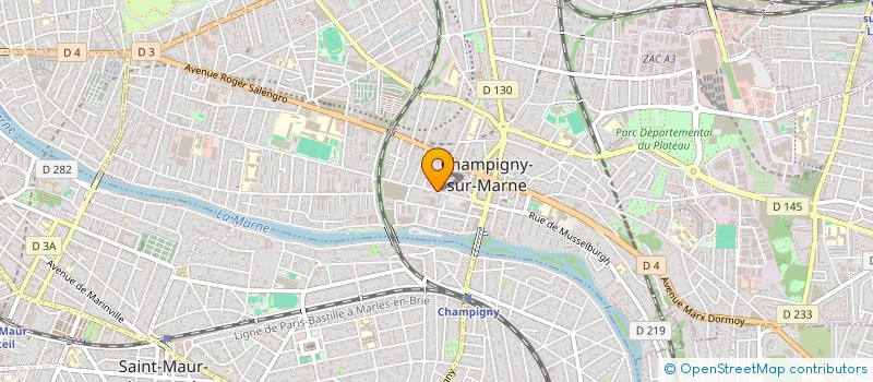 localisation de l'entreprise FONDAMENT'ALL à CHAMPIGNY-SUR-MARNE