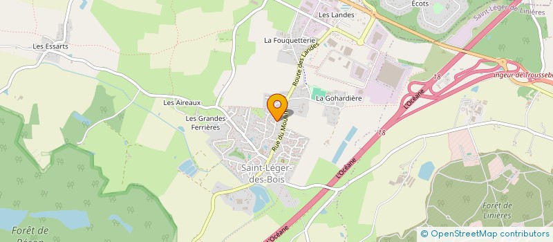 localisation de l'entreprise FONDAMENTA  SAINT-LEGER-DE-LINIERES