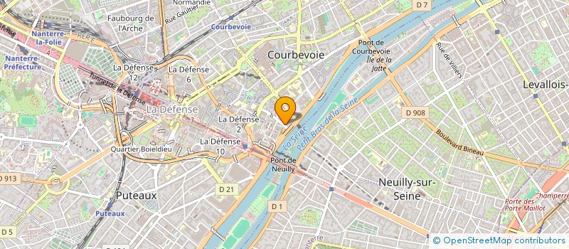 localisation de l'entreprise FONDAPAVE à COURBEVOIE