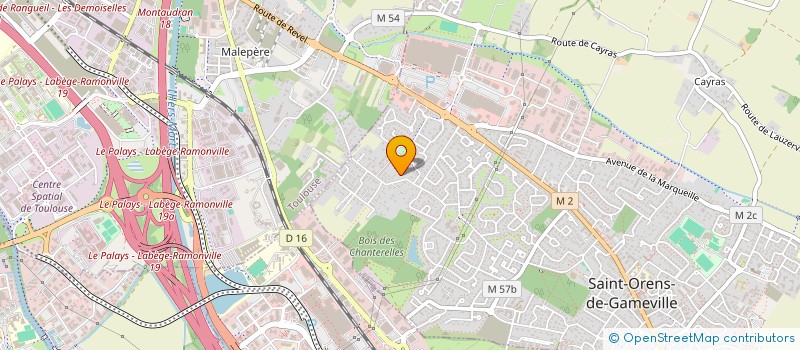 localisation de l'entreprise FONDARGENT  ST ORENS DE GAMEVILLE