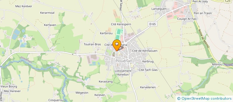 localisation de l'entreprise FONDARMOR  PLOUENAN