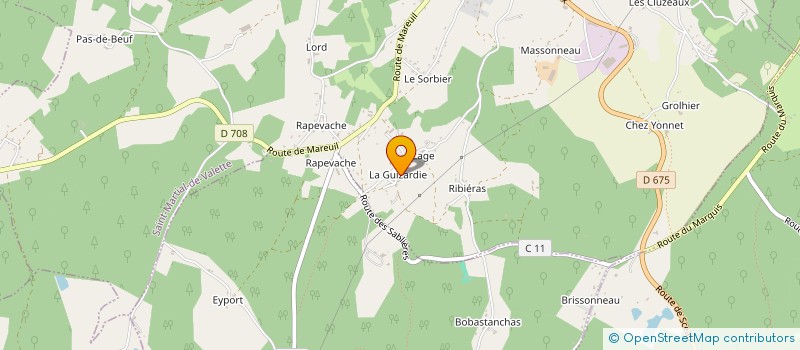 localisation de l'entreprise FONDASUN  SAINT-MARTIAL-DE-VALETTE