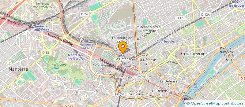 localisation de l'entreprise FONDAT ENSEI GESTION INFORMAT COMPTA à COURBEVOIE