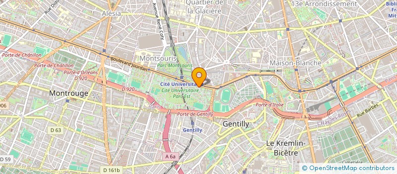 localisation de l'entreprise FONDAT SUISSE CITE UNIVERSIT à PARIS