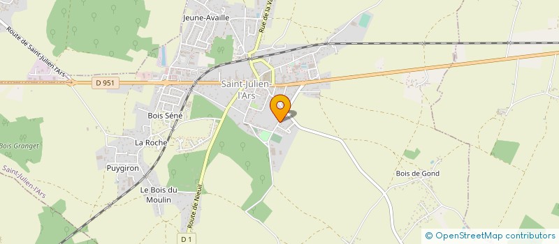 localisation de l'entreprise FONDATECH à SAINT-JULIEN-L'ARS