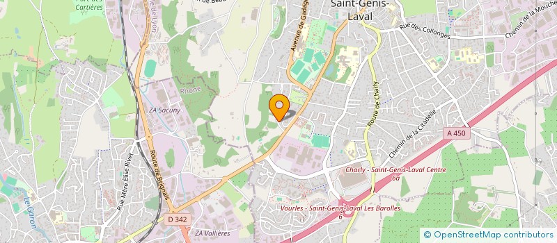 localisation de l'entreprise FONDATIO à SAINT-GENIS-LAVAL