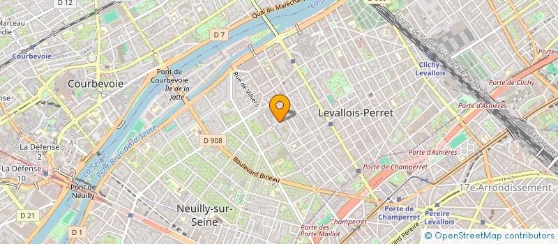 localisation de l'entreprise FONDATION ARCAD à LEVALLOIS-PERRET