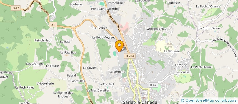 localisation de l'entreprise FONDATION BRANCOURG SERGE-CAMEROUN  SARLAT-LA-CANEDA