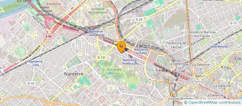 localisation de l'entreprise FONDATION CREDIT COOPERATIF  NANTERRE