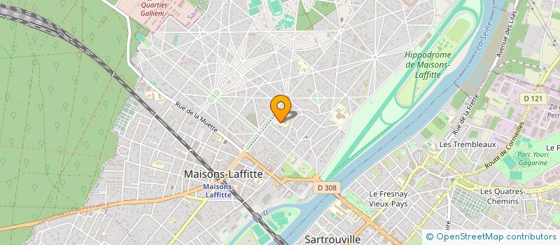 localisation de l'entreprise FONDATION CTRE HOSPITALIER COURSES MAISO  MAISONS-LAFFITTE