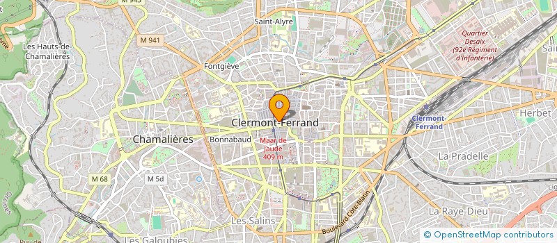 localisation de l'entreprise FONDATION D'ENTREPRISE BANQUE CHALUS  CLERMONT-FERRAND