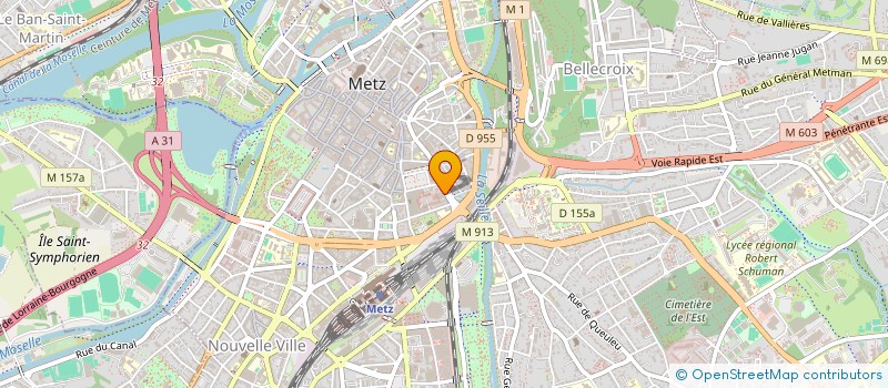 localisation de l'entreprise FONDATION D ENTREPRISE BATIGERE  METZ