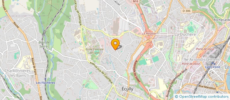 localisation de l'entreprise FONDATION D'ENTREPRISE DOMINIQUE ALBERICI-OCTALFA  ECULLY