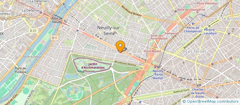 localisation de l'entreprise FONDATION D'ENTREPRISE DU GROUPE M6 à NEUILLY-SUR-SEINE
