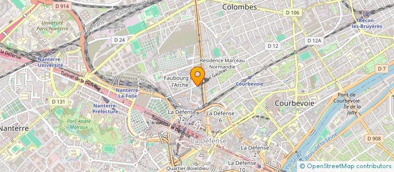 localisation de l'entreprise FONDATION D'ENTREPRISE GAZELENERGIE à COURBEVOIE