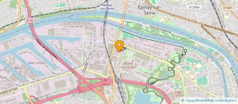 localisation de l'entreprise FONDATION D'ENTREPRISE UP à GENNEVILLIERS