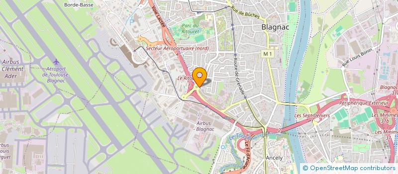 localisation de l'entreprise FONDATION D' ENTREPRISES AIRBUS  BLAGNAC