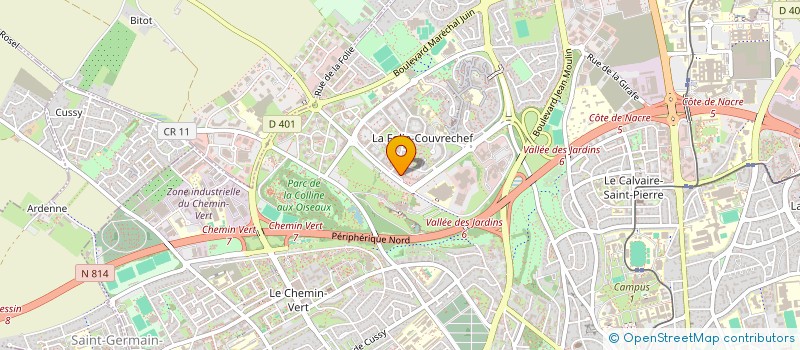 localisation de l'entreprise FONDATION DE COOPERATION SCIENTIFIQUE HIPPOLIA à CAEN