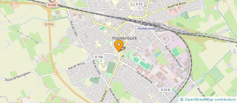 localisation de l'entreprise FONDATION DEPOORTER à HAZEBROUCK