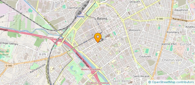 localisation de l'entreprise FONDATION DU CREDIT AGRICOLE DU NORD EST  -  FONDATION D'ENTREPRISE  REIMS