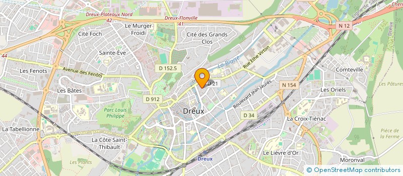 localisation de l'entreprise FONDATION ESMERY CARON à DREUX