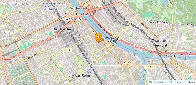 localisation de l'entreprise FONDATION FRANCE SCLEROSE EN PLAQUES à IVRY-SUR-SEINE
