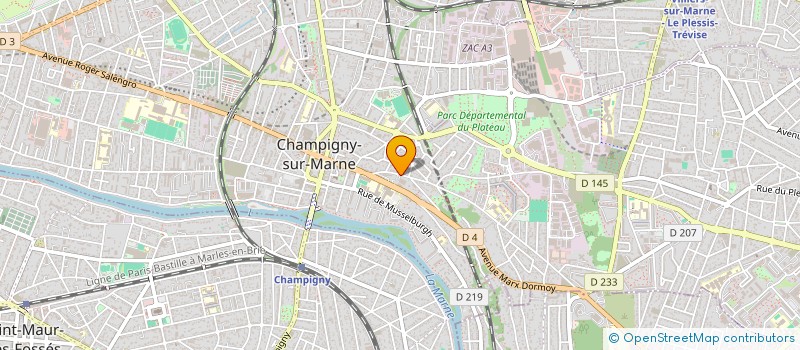 localisation de l'entreprise FONDATION GUITTARD à CHAMPIGNY-SUR-MARNE