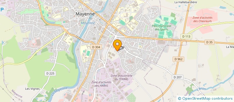 localisation de l'entreprise FONDATION GUYARD LINTIER  MAYENNE