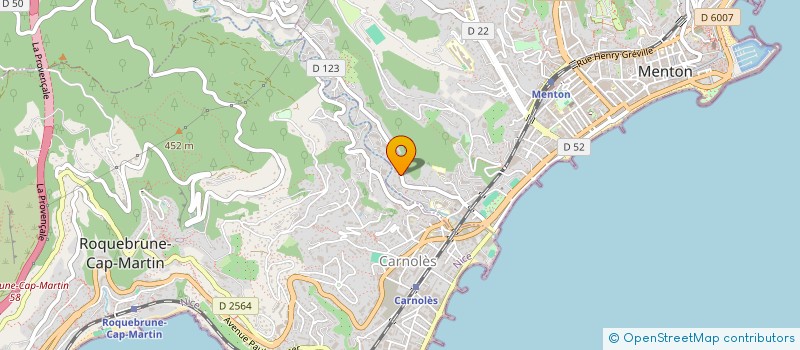 localisation de l'entreprise FONDATION J GASTALDI RETRAITE à MENTON